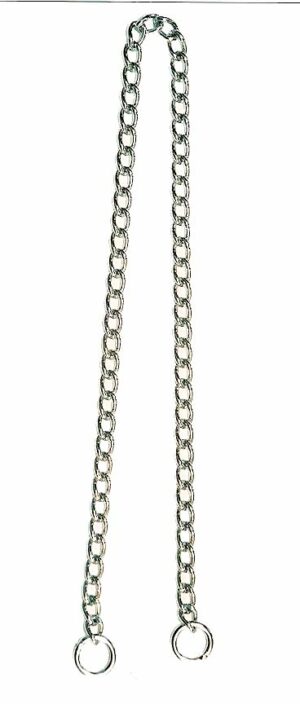 3.0 World's Finest Solid Brass - Silver Plated Show Chain with Round Rings