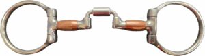 1/2" Copper Roller Sides with 1-1/8" Square Moveable Port D-Ring Bit
