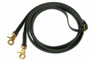 Beta Draw Reins with Center Buckle and Scissor Snaps