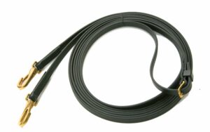 Beta Draw Reins with Center Buckle Spring Snaps