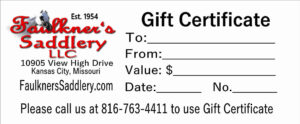 Faulkner's Gift Certificate