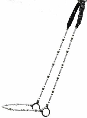 Fully Beaded Cable Show Halter in Silver or Gold