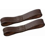 Leather Bit Keepers in Black or Havana Brown