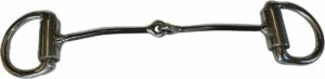 1/8" Diamond Snaffle Bradoon D-Ring Bit