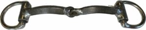 3/8" Diamond Bar Snaffle Bradoon D-Ring Bit
