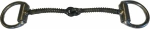 1/4" Wood Screw Snaffle Bradoon D-Ring