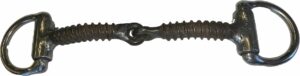 1/2" Wood Screw Snaffle Bradoon D-Ring