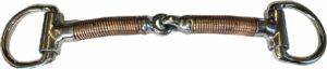 7/16" Copper Wrapped Snaffle Bradoon D-Ring Bit