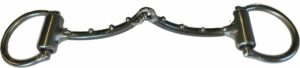 1/4" Washboard Snaffle Bradoon D-Ring Bit