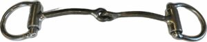 1/8" Square Snaffle Bradoon D-Ring