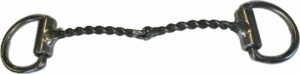 1/4" Twisted Wire Snaffle Bradoon D-Ring