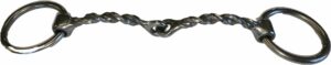 1/4" Keystock Snaffle Bradoon Loose Ring Bit