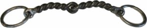 1/2" Twisted Wire Snaffle Bradoon Loose Ring Bit