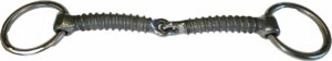 1/2" Wood Screw Snaffle Bradoon Loose Ring Bit