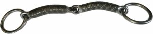 1/2" Rebar Snaffle Bradoon Loose Ring Bit