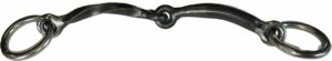 3/8" Half Smooth Bar, Half Twisted Bar Bradoon Loose Ring Bit