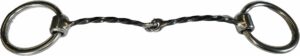 1/8" Twisted Bar Snaffle Bradoon Loose Ring