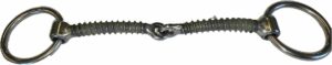 3/8" Wood Screw Snaffle Bradoon Loose Ring Bit