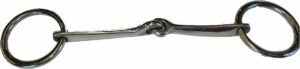 Stainless Steel Fishback Snaffle Bradoon Loose Ring