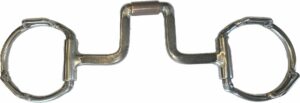 3/8" Square Bar 2-3/8" Square Port with Copper Roller & Concealed Loops D-Ring Bit