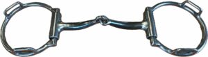 3/8" Tapered Snaffle D-Ring Bit with Concealed Loops