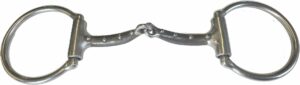 7/16" Washboard Snaffle D-Ring Bit