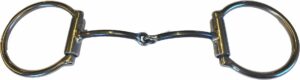 1/4" Smooth Bar Snaffle D-Ring Bit