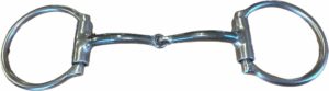 3/8" Smooth Bars Snaffle D-Ring Bit