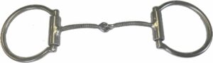 1/4" Machine Thread Snaffle D-Ring Bit
