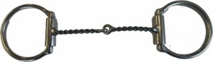 1/4" Twisted Wire Snaffle D-Ring Bit
