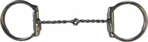 1/4" Twisted Wire Snaffle D-Ring Bit