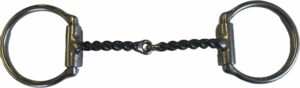 7/16" Twisted Wire Snaffle D-Ring Bit
