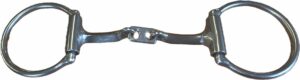 3/8" Fishback Snaffle with Center Plate D-Ring Bit