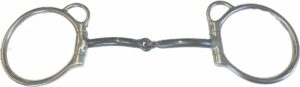3/8" Smooth Snaffle Easy Trail D-Ring Bit