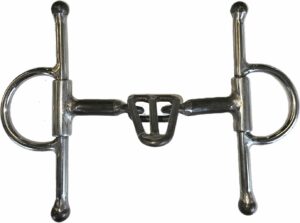 7/16" Smooth Bars with Tongue Tamer Center Full Cheek Bit