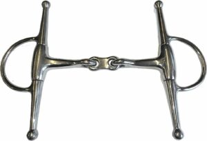 Korsteel Tapered Snaffle with Dog Bone Plate Full Cheek bit