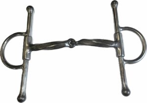 3/8" Slow Twisted Square Bar Snaffle Full Cheek Bit