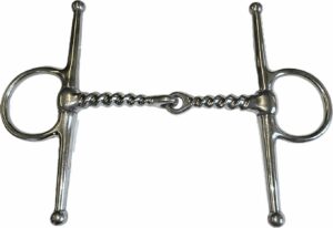 3/8" Stainless Steel Corkscrew Snaffle Full Cheek Bit