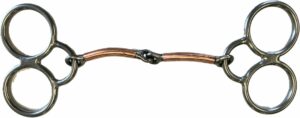 Gentle Guide Copper Snaffle Slight Gag Action Bit