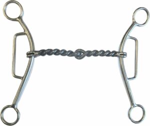 1/2" Sweet Iron Twisted Wire Snaffle Gag Bit
