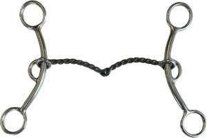 1/4" Sweet Iron Twisted Wire Snaffle Lifter Bit