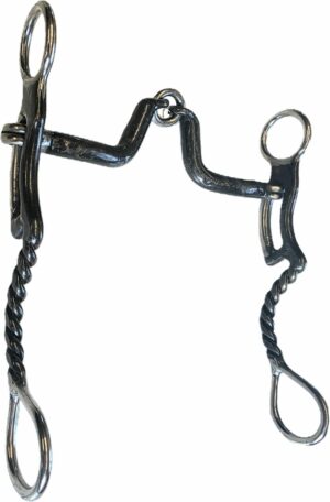 3/8" Sweet Iron - 2"Lifesaver Port Gag Bit