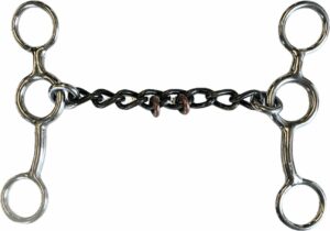 Sweet Iron Junior Cowhorse Chain with Pacifiers Mouthpiece Slight Gag Bit