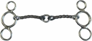 3/8" Sweet Iron "Sweet & Sour" Two Ring Elevator Gag Bit