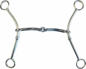 3/8" Sweet Iron Smooth Bars with Lifesaver Competition Gag Bit