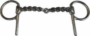 1/2" Twisted Wire Snaffle Half Cheek Bit