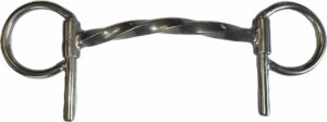 3/8" Twisted Square Bar Oval Half Cheek Bit