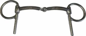 3/8" Machine Thread Snaffle Half Cheek Bit