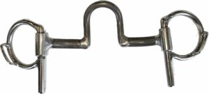 7/16" Bars  - 2-3/8" Fixed Port, Concealed Loops Half Cheek Bit