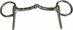 3/8" Washboard Snaffle Half Cheek Bit